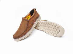 23023 Coffee Cross Border real leather men's trend leisure Casual Shoe