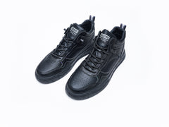 23028 Black Cross Border All Season New Men's Shoes Low -Top Leather Men's Casual Korean Trendy Sneakers