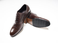 Formal Oxford Genuine Cow Leather Premium shoes For Men - 22001 Coffee